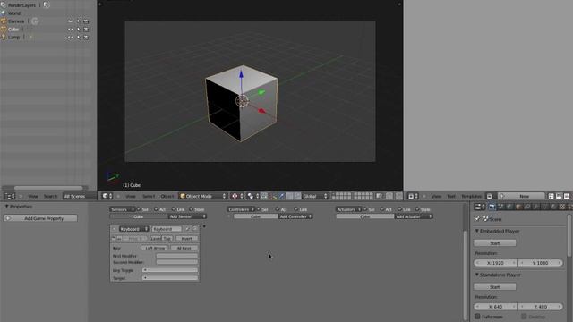 Blender Game Engine: Simple Logic Brick Programming смотреть онлайн