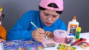 Школьные принадлежности своими руками Мукбанг ДОНА DONA