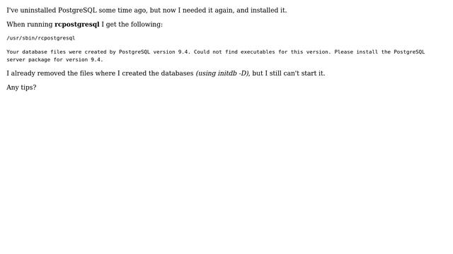Remove PostgreSQL database files смотреть онлайн