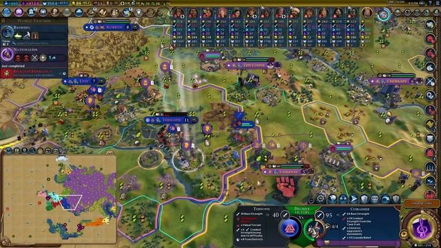 This Game Has Everything - Fire - Tanks - 800 Science by TURN 120 #3 (Deity Byzantium Civ 6)