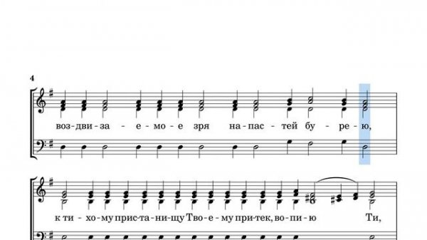 Ирмосы 6 глас (все партии)