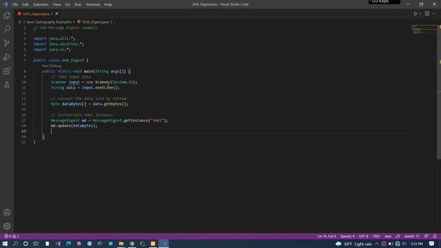 Cryptography - SHA1 message digest смотреть онлайн