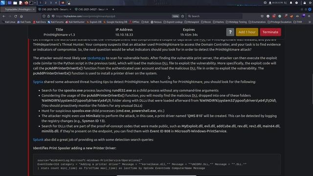 TryHackMe - PrintNightmare Walkthrough смотреть онлайн