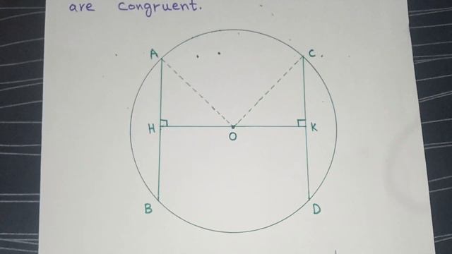 Theorem 9.5 Two chords of circle which are equidistant from centre of are congruent Chapter 10 смотреть онлайн