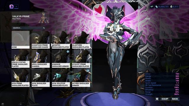 Warframe | Fashion Frame | Valkitty Prime : Glacial Huntress смотреть онлайн
