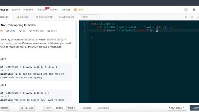 Leetcode 435: Non-overlapping Intervals - Swift Programming Language смотреть онлайн