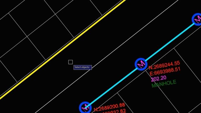 AutoCAD's Utilities Labels Lisp | uses for Sewerage Line & Water Supply or other Network System in. смотреть онлайн