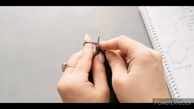 Шапка с модной макушкой - луковка. Вяжем спицами шапку резинкой 1 на 1 смотреть онлайн