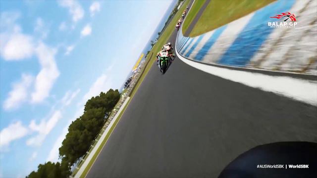 WSBK Australia Onborad Race Highlights Alvaro Bautista Panigale V4R vs Jonathan Rea Kawasaki ZX-10R смотреть онлайн