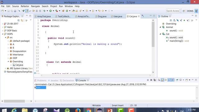 Method Overriding- Runtime Polymorphism l Android Development Course For Beginners l Class-19 смотреть онлайн