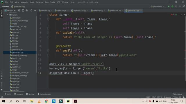 Getter and Setter using Decorator | Python Tutorials for Beginners in Hindi | Part-73 | #Python смотреть онлайн