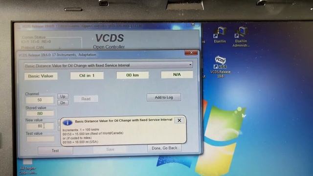 Setting custom oil change interval mileage with VAGCOM смотреть онлайн
