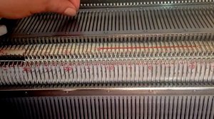 Вязание образца репсом на Бразере