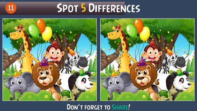 Spot Differences in Jungle Party смотреть онлайн