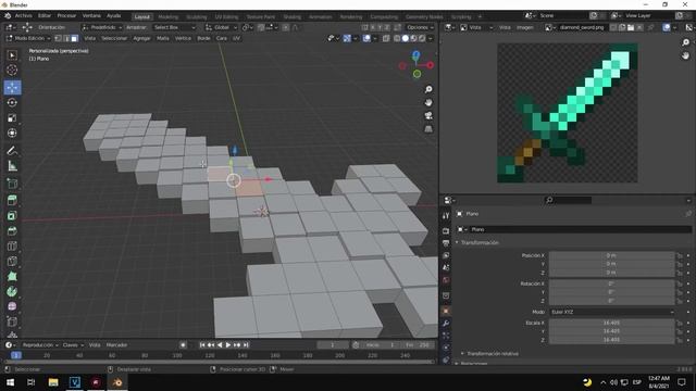 ESPADA DE MINECRAFT | TUTORIAL BLENDER - Bugui Creativo смотреть онлайн