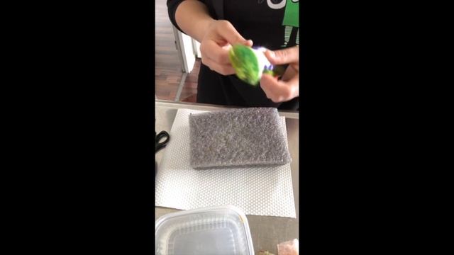 Felted frog magnet /Валяная лягушка-магнит смотреть онлайн