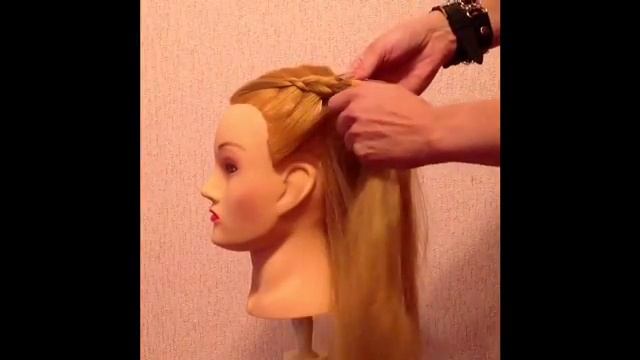 Красивая и простая прическа на каждый день/Плетение/Косы смотреть онлайн