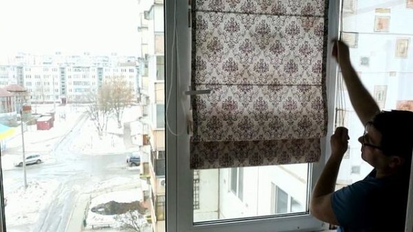 Римские шторы . Двойная римская штора .