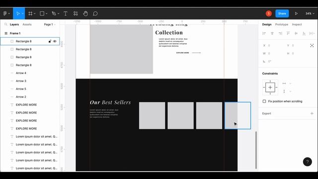 Jewelry Website Design on Figma смотреть онлайн