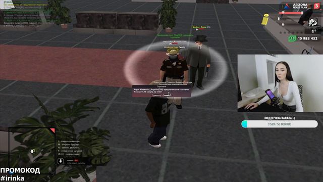 ПЕРВЫЙ СТРИМ ИРИНЫ на ARIZONA RP в GTA SAMP 🔥 ХОЧУ СТАТЬ БАНДИТОМ! смотреть онлайн