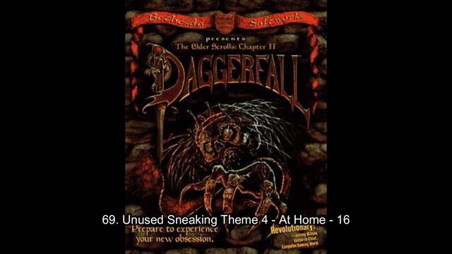 [OST] The Elder Scrolls II : Daggerfall (1996) - 69. Unused Sneaking Theme 4 At Home - 16