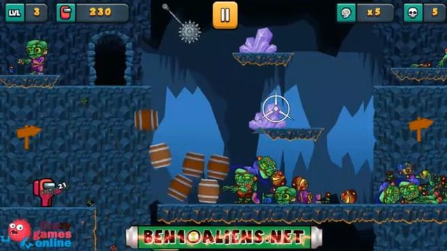 Among Us Impostor Kill Zombie | Walkthrough CrazyGamesOnline смотреть онлайн