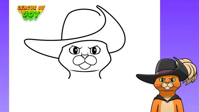 How to DRAW PUSS IN BOOTS step by step - Puss in Boots: The Last Wish смотреть онлайн