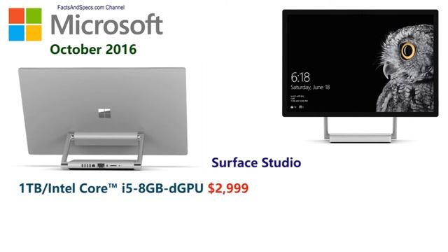 Facts And Specs Microsoft Surface Studio смотреть онлайн