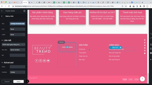 HƯỚNG DẪN Thay Đổi Logo - Chỉnh Sửa Nội Dung Thông Tin Cuối Website (Footer Website) смотреть онлайн