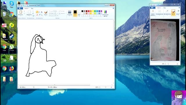 Как быстро срисовать любой рисунок в paint? смотреть онлайн
