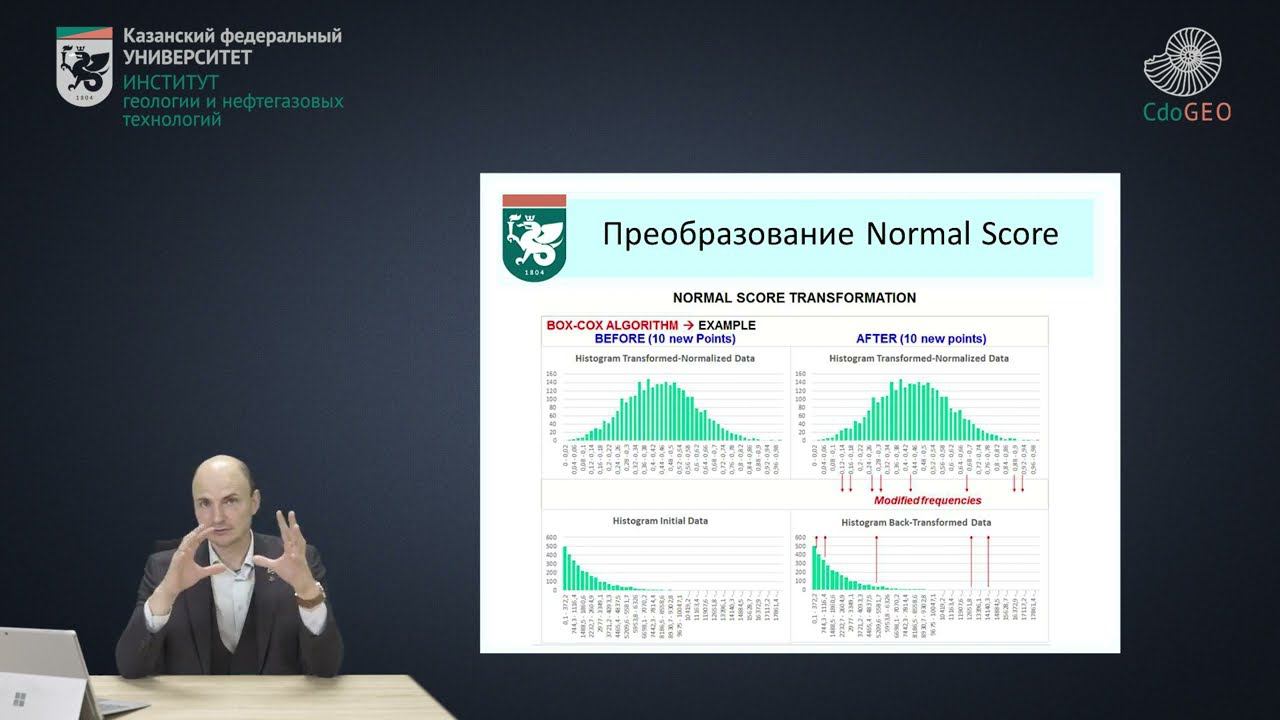 Детерминированная и стохастическая интерполяция. Преобразование "Normal score" смотреть онлайн