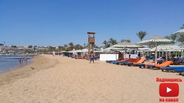 Обзор пляжа / ЕГИПЕТ /Ghazala Beach Resort 4* / Шарм Эль Шейх  / Наама Бей