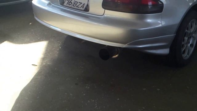 Toyota Curren - огненный выхлоп!