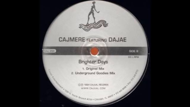 Cajmere ft. Brighter Days (Underground Goodies Mix) смотреть онлайн