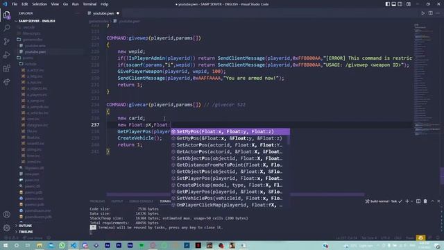 Making commands, Plugins and Functions! ? | SAMP PAWN Tutorial #3 | LaKhWaN's Coding смотреть онлайн