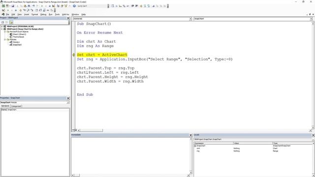 Excel VBA Snap Chart to Range - Resize a Chart to Match the Exactly Match Cells смотреть онлайн