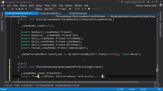 74 - Deleting an Existing Friend - Enable and Disable the Delete-button