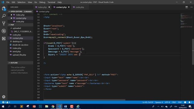#web_coding #php #responsive 35/ PHP mysqli insert darija смотреть онлайн