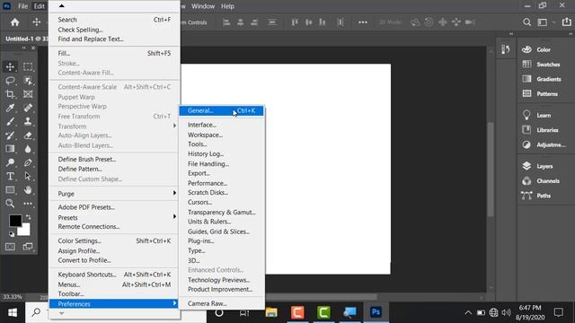 Interface of Adobe Photoshop 2020 | All Setting Photoshop 2020 | Learn with MR смотреть онлайн