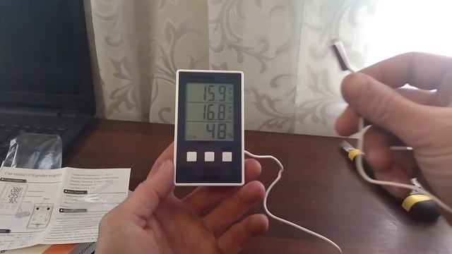 ТЕРМОМЕТР с Алиэкспресс 3 в 1.