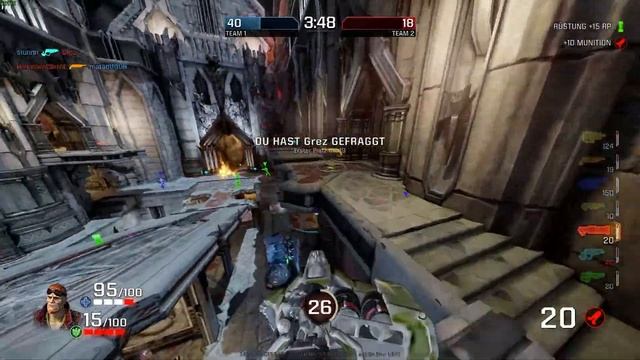 Quake Champions TDM- screentest OMEN X25f 240HZ смотреть онлайн