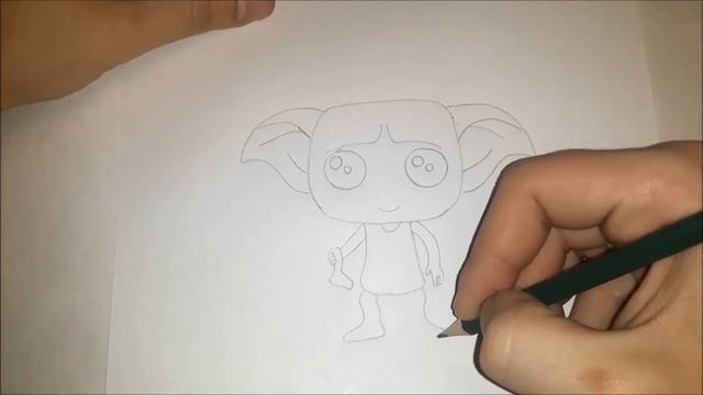 Как нарисовать Добби из Гарри Поттера? Рисуем Кавайного Добби вместе! смотреть онлайн