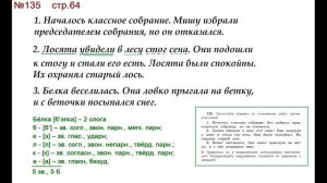 ГДЗ 4 класс, Русский язык, Упражнение. 135  Канакина В.П Горецкий В.Г Учебник, 2 часть