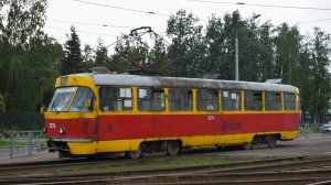 Трамвай Tatra T3SU-3278. Покатушки по Барнаулу.