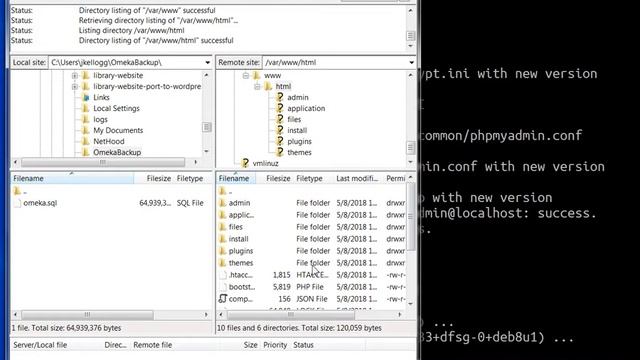 Upgrade Omeka Classic with Filezilla FTP Client смотреть онлайн