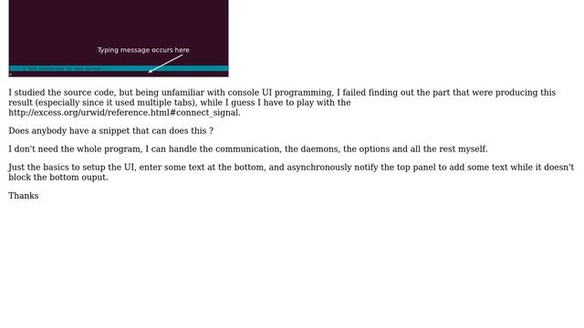 How to make a chat like UI using Python Urwid? смотреть онлайн