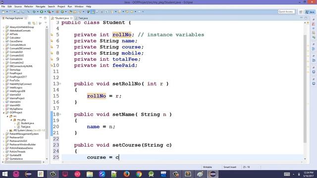 3. Class, Getters and Setters in Java - Pashto смотреть онлайн
