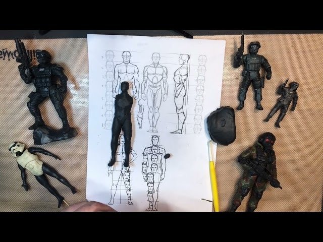 Лепим человека из пластилина/Как слепить фигурку человека/How to Clay Human Body - Plasticine смотреть онлайн