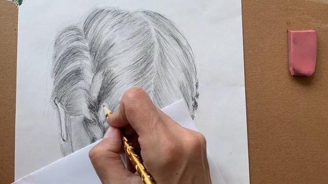 Hair Drawing. Как нарисовать волосы карандашом. смотреть онлайн