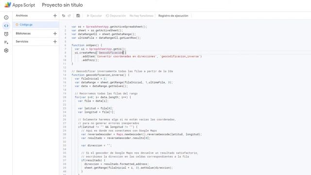 Convertir coordenadas de latitud y longitud a direcciones con Google Sheets (Reverse Geocoding) смотреть онлайн